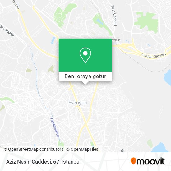 Aziz Nesin Caddesi, 67 harita