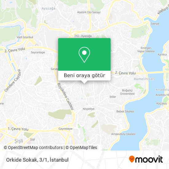 Orkide Sokak, 3/1 harita