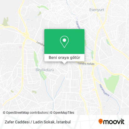 Zafer Caddesi / Ladin Sokak harita