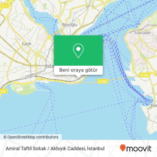 Amiral Taftil Sokak / Akbıyık Caddesi harita