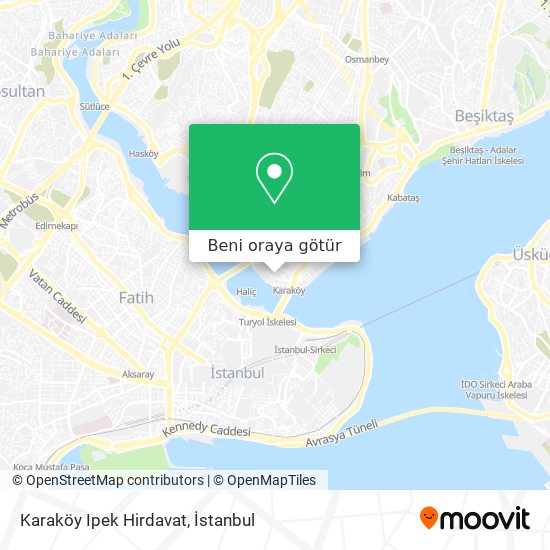 Karaköy Ipek Hirdavat harita