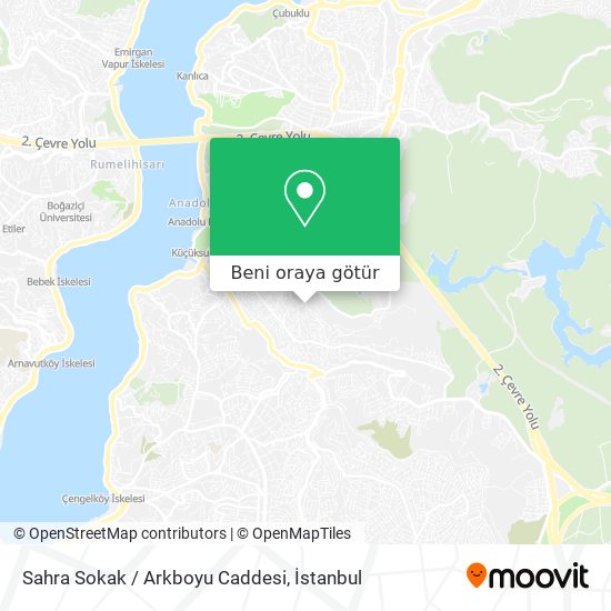 Sahra Sokak / Arkboyu Caddesi harita