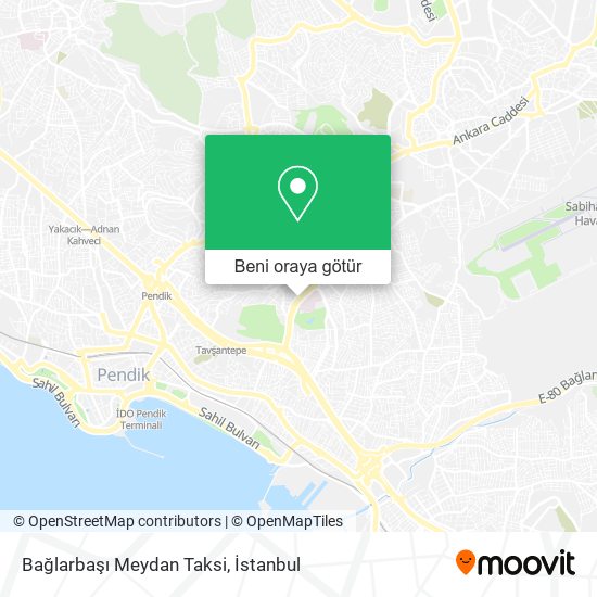 Bağlarbaşı Meydan Taksi harita