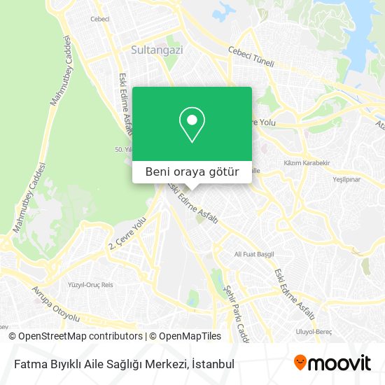 Fatma Bıyıklı Aile Sağlığı Merkezi harita