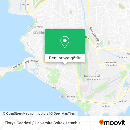 Florya Caddesi / Üniversite Sokak harita