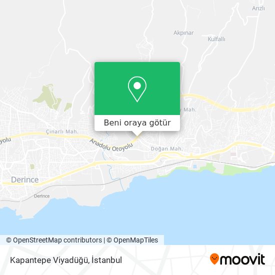 Kapantepe Viyadüğü harita