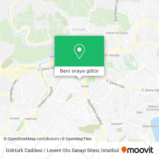Göktürk Caddesi / Levent Oto Sanayi Sitesi harita