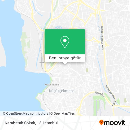 Karabatak Sokak, 13 harita