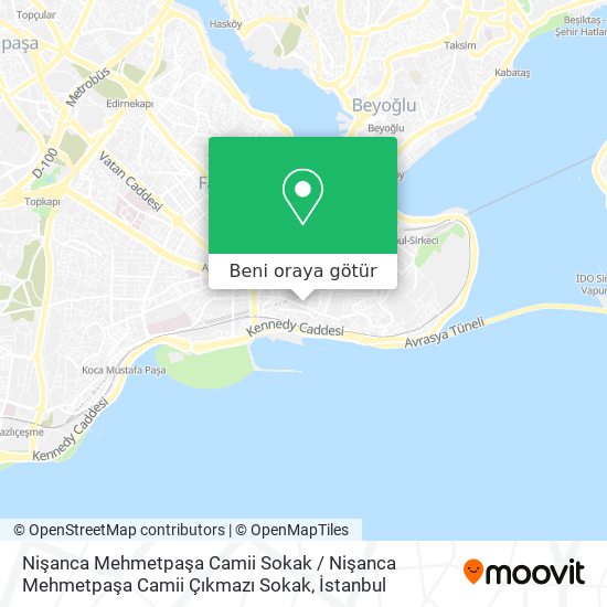 Nişanca Mehmetpaşa Camii Sokak / Nişanca Mehmetpaşa Camii Çıkmazı Sokak harita