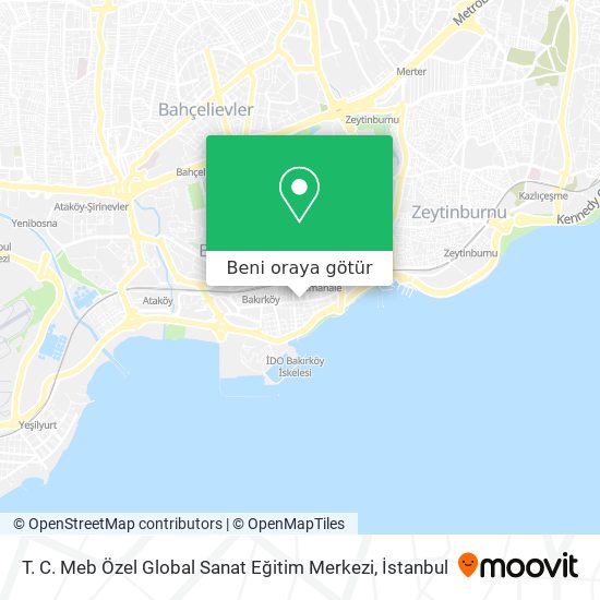T. C. Meb Özel Global Sanat Eğitim Merkezi harita