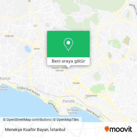 Menekşe Kuaför Bayan harita