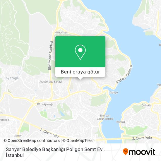 Sarıyer Belediye Başkanlığı Poligon Semt Evi harita