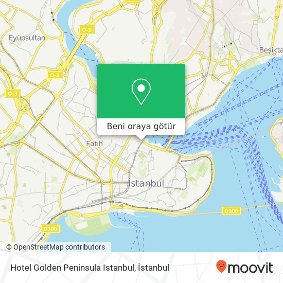 Hotel Golden Peninsula Istanbul harita