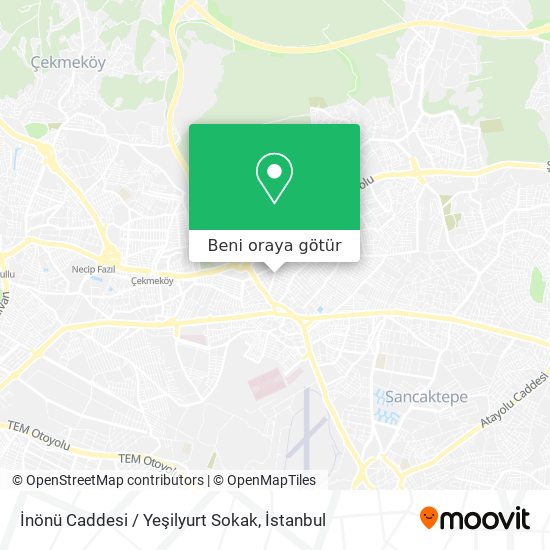 İnönü Caddesi / Yeşilyurt Sokak harita