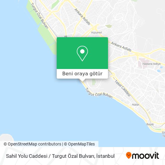 Sahil Yolu Caddesi / Turgut Özal Bulvarı harita