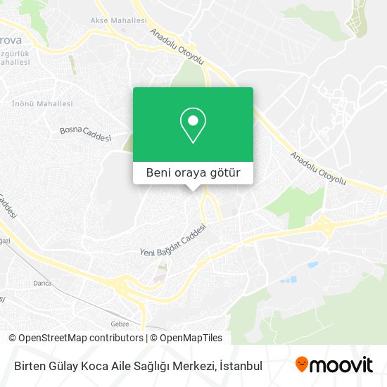 Birten Gülay Koca Aile Sağlığı Merkezi harita