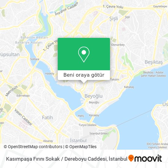 Kasımpaşa Fırını Sokak / Dereboyu Caddesi harita
