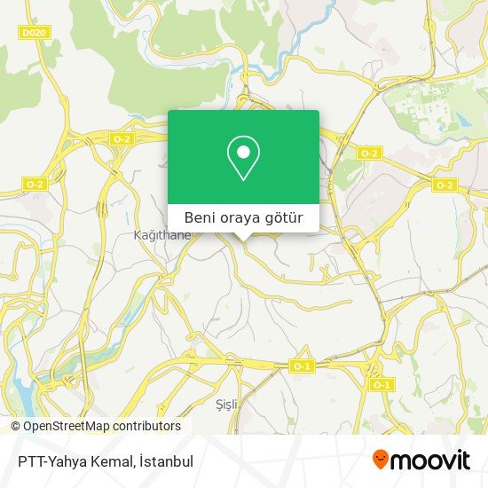 PTT-Yahya Kemal harita