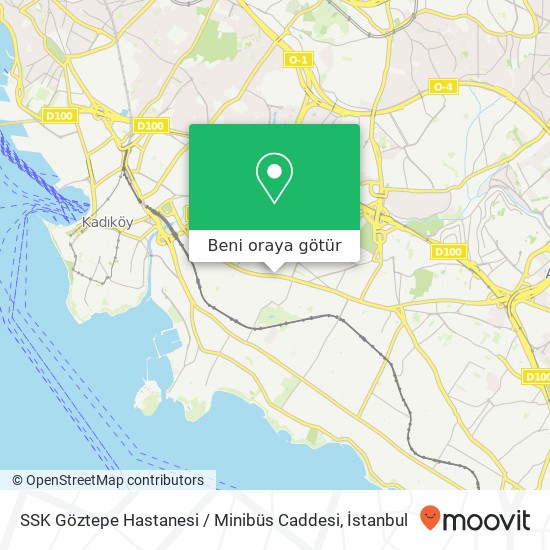 SSK Göztepe Hastanesi / Minibüs Caddesi harita