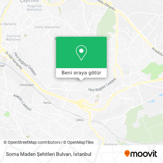 Soma Maden Şehitleri Bulvarı harita
