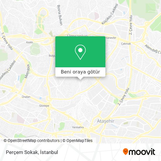 Perçem Sokak harita