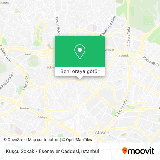 Kuşçu Sokak / Esenevler Caddesi harita