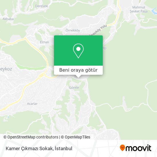 Kamer Çıkmazı Sokak harita