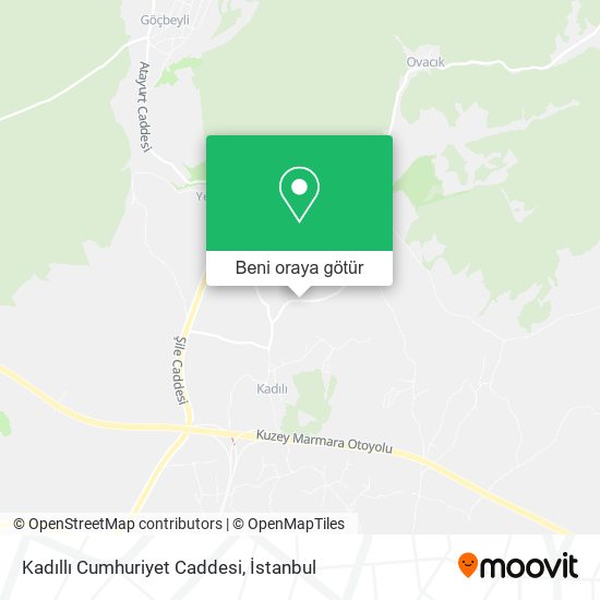 Kadıllı Cumhuriyet Caddesi harita