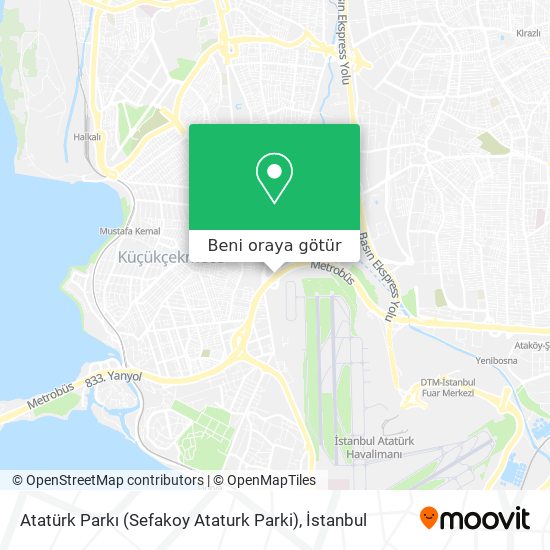 Atatürk Parkı (Sefakoy Ataturk Parki) harita