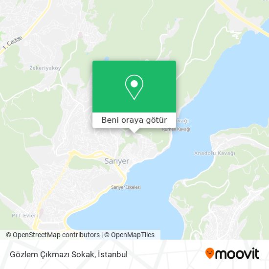 Gözlem Çıkmazı Sokak harita
