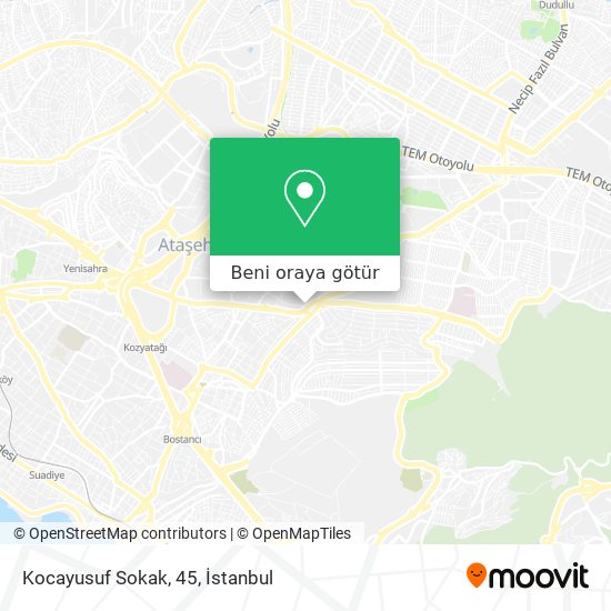 Kocayusuf Sokak, 45 harita