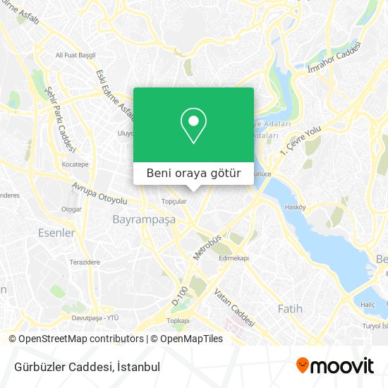 Gürbüzler Caddesi harita