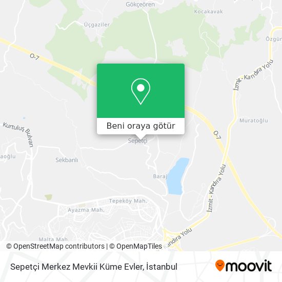Sepetçi Merkez Mevkii Küme Evler harita