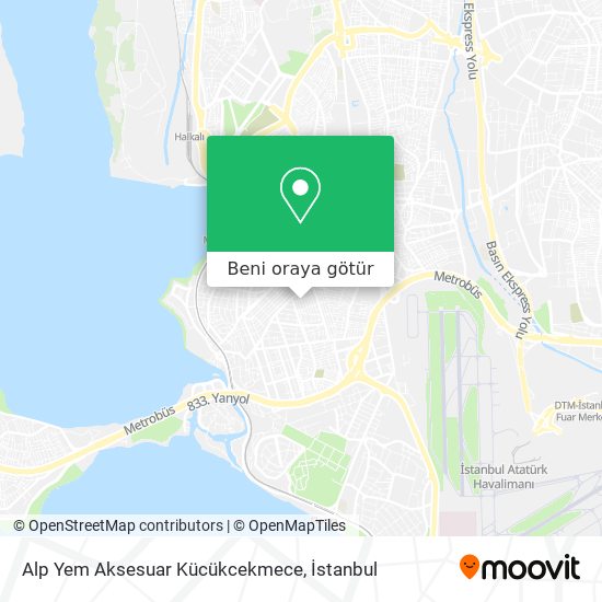 Alp Yem Aksesuar Kücükcekmece harita