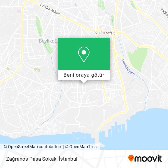 Zağranos Paşa Sokak harita
