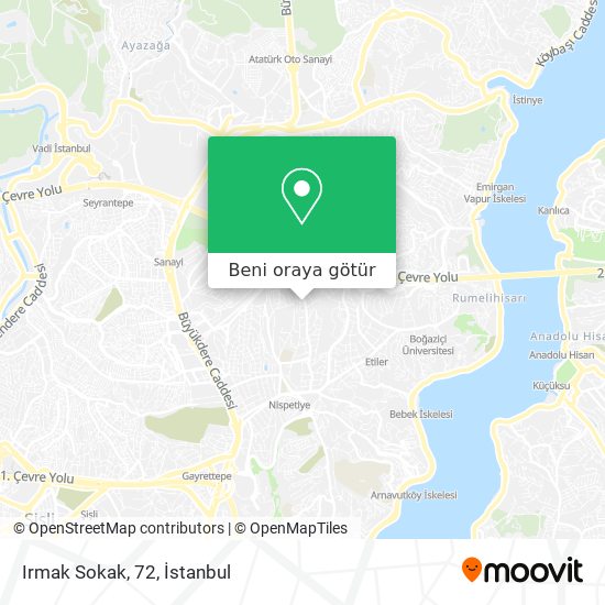 Irmak Sokak, 72 harita