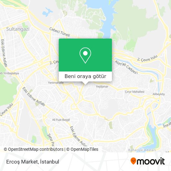 Ercoş Market harita