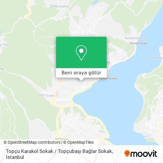 Topçu Karakol Sokak / Topçubaşı Bağlar Sokak harita