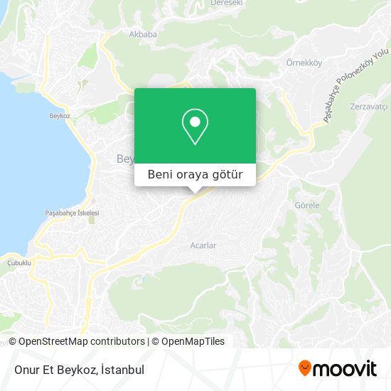 Onur Et Beykoz harita