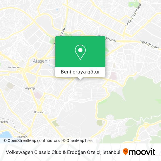 Volkswagen Classic Club & Erdoğan Özelçi harita