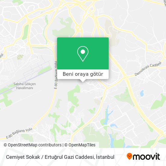 Cemiyet Sokak / Ertuğrul Gazi Caddesi harita