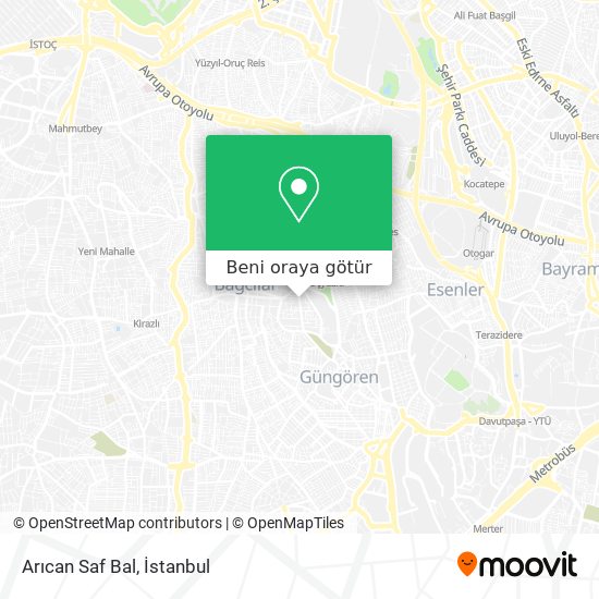 Arıcan Saf Bal harita