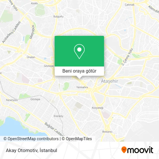 Akay Otomotiv harita
