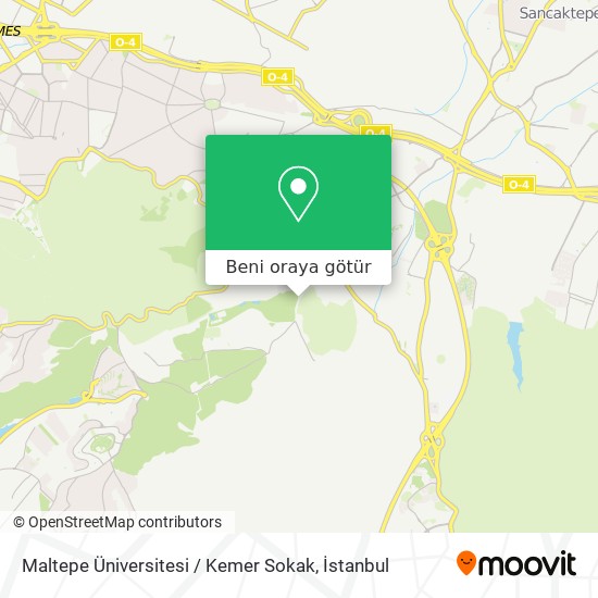 Maltepe Üniversitesi / Kemer Sokak harita
