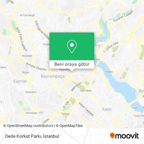 Dede Korkut Parkı harita