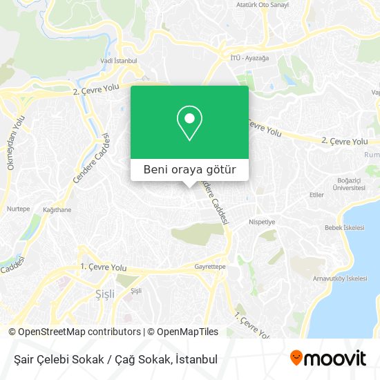 Şair Çelebi Sokak / Çağ Sokak harita