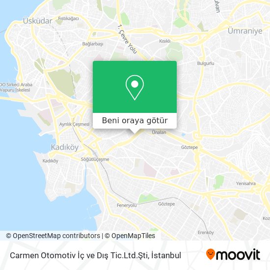 Carmen Otomotiv İç ve Dış Tic.Ltd.Şti harita