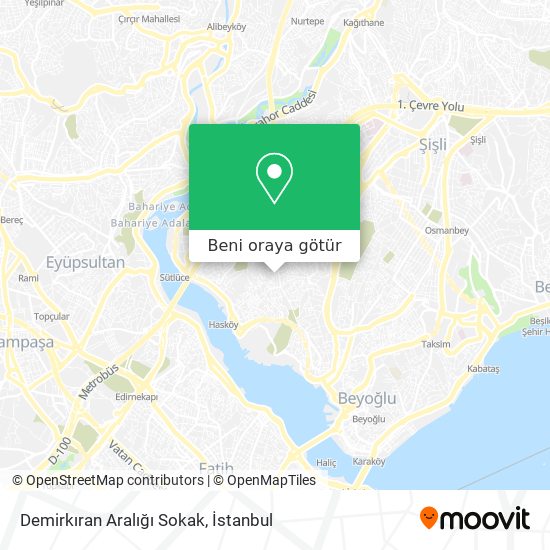 Demirkıran Aralığı Sokak harita