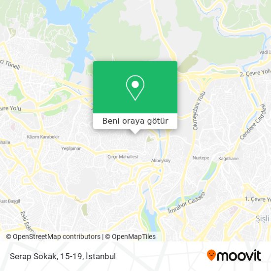 Serap Sokak, 15-19 harita