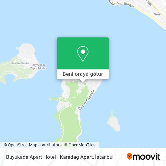 Buyukada Apart Hotel - Karadag Apart harita